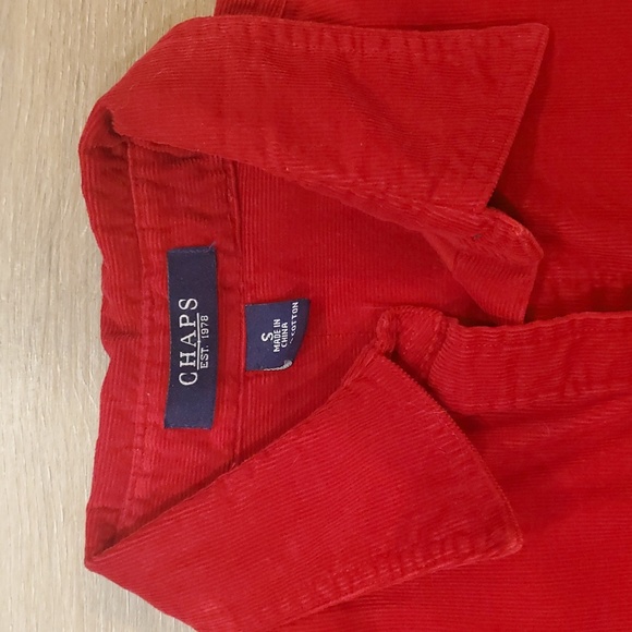 Chaps Red Courdory Button-Up Shirt - Picture 2 of 7